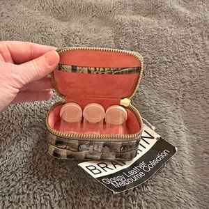 Brahmin gloss leather Melbourne pill box NWT